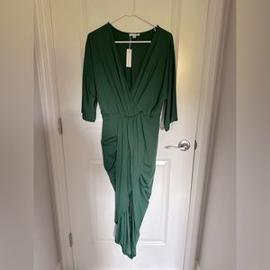 Green kimono dress size M.
